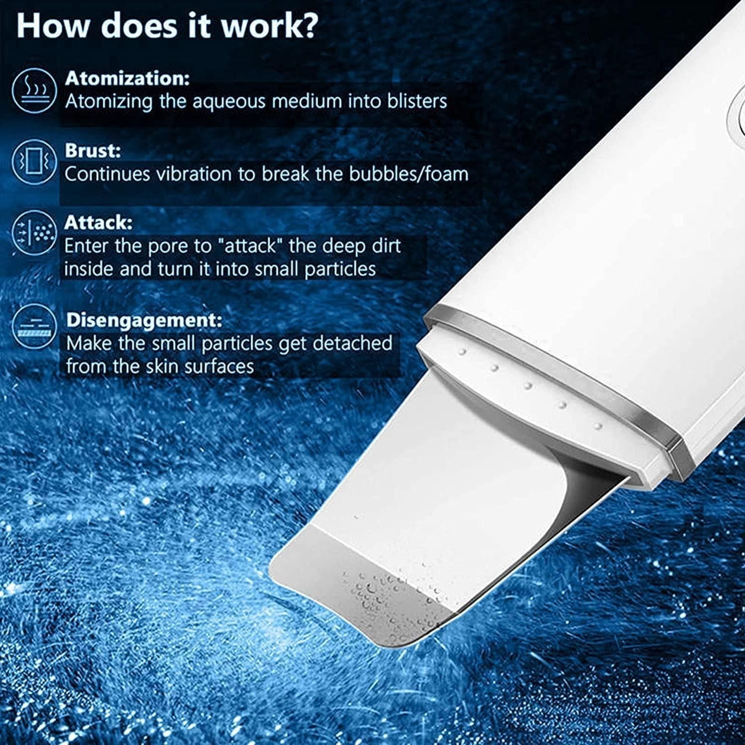 Ultrasonic Facial Kit White Heads And Blackhead Remover Removal Tool yzatrg-dh