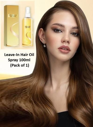 Leave-In Hair Oil Spray For Smoothing, Long-Lasting Shine 100ml (Pack of 1) yzatrg-dh