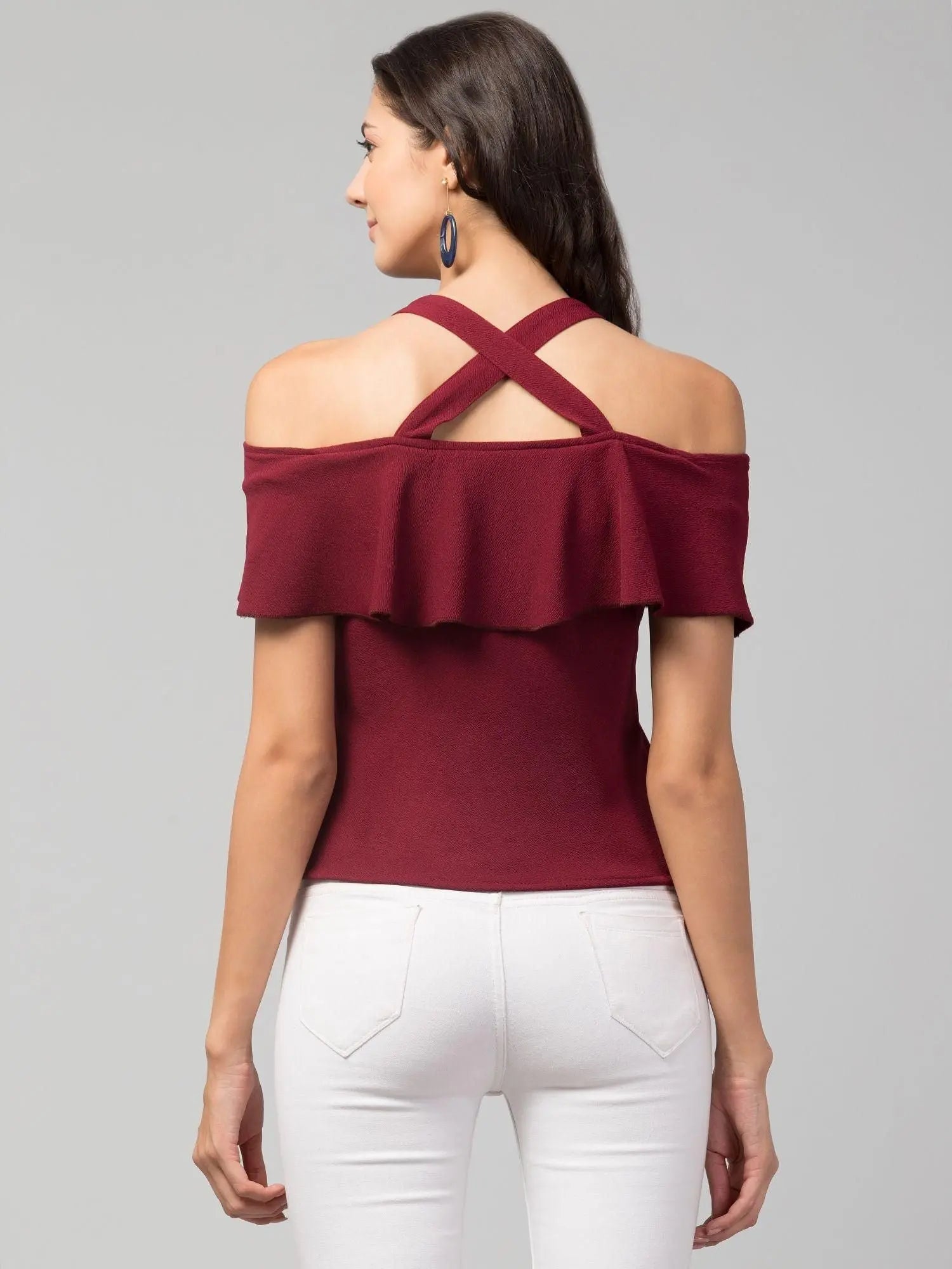 Airbiter Collection Women's Cotton Blend Solid Tops yzatrg-dh