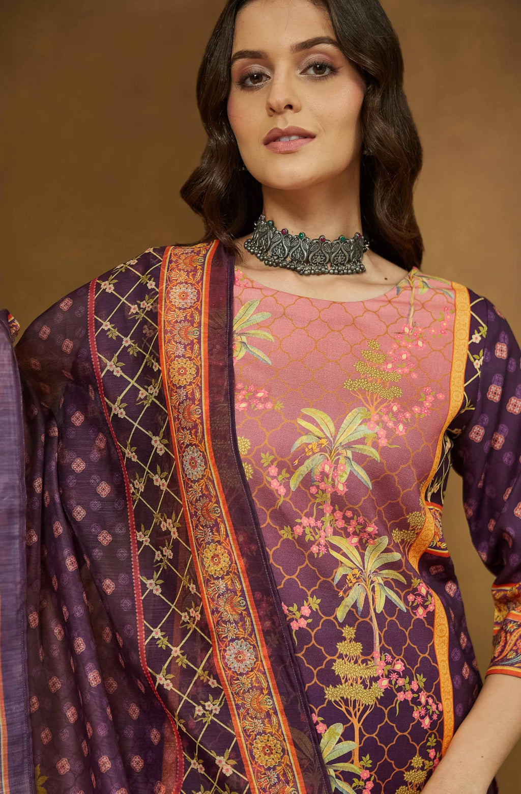 Janasya Women Kurta with Pant & Dupatta Set